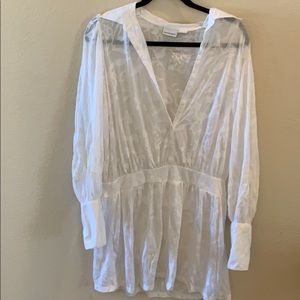 Sheer White Coverup/Dress